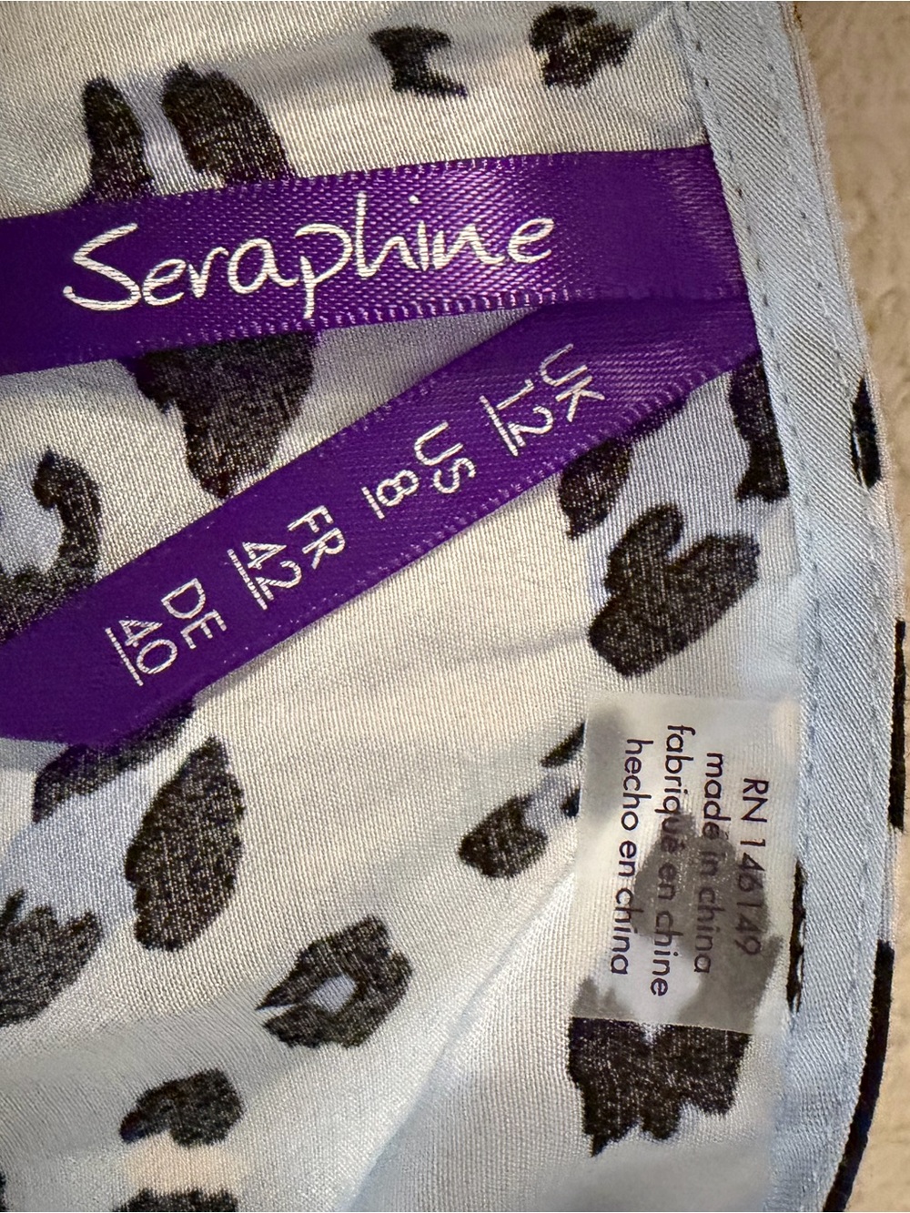 Seraphine Maternity Leopard Print Wrap Dress Size US 8 - Picture 2 of 3